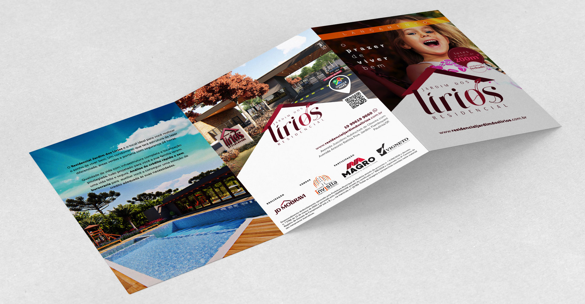 Identidade Visual e criação Campanha de Lançamento Jardim dos Lírios